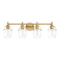 Summer Jazz Four Light Vanity in Brushed Gold