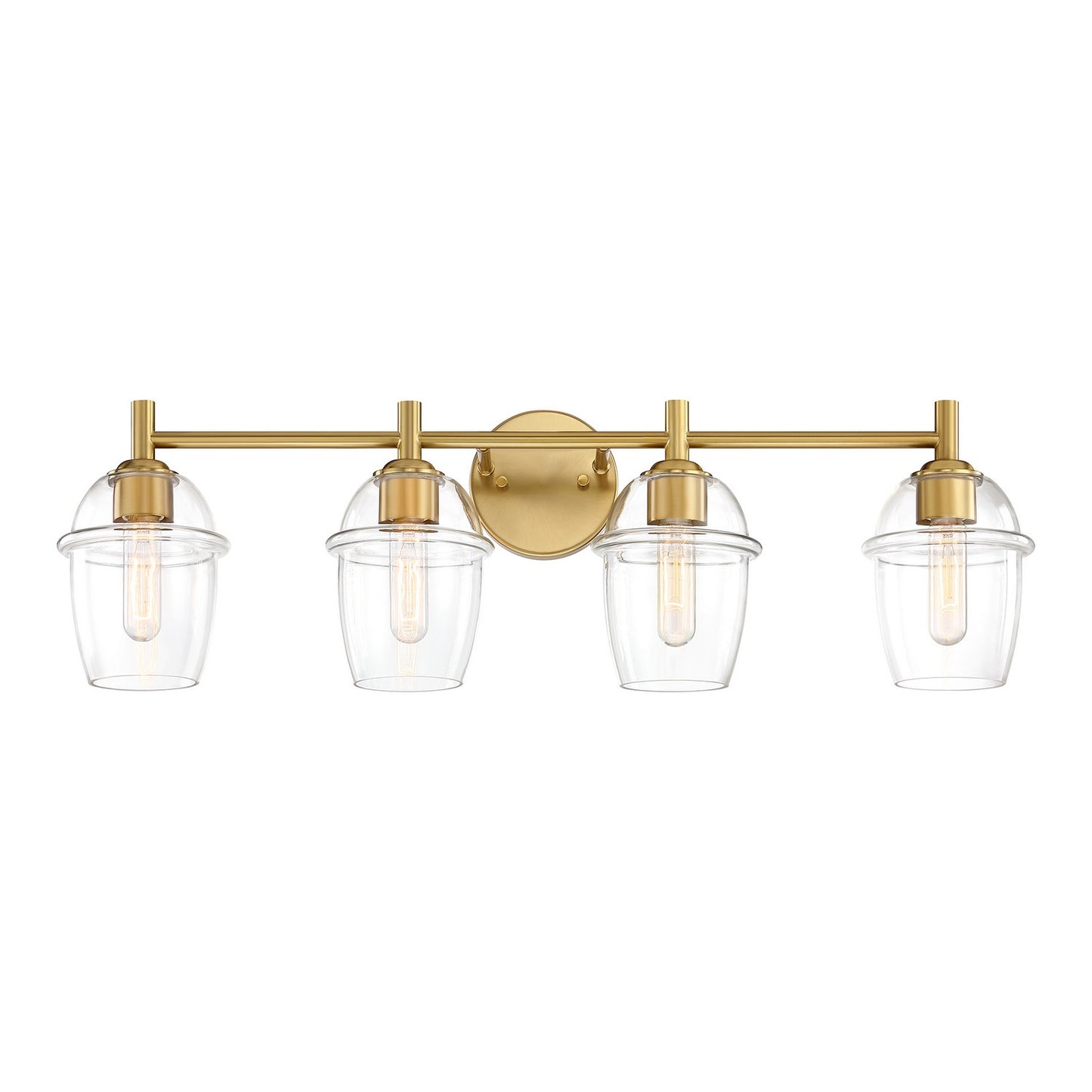 Summer Jazz Four Light Vanity in Brushed Gold