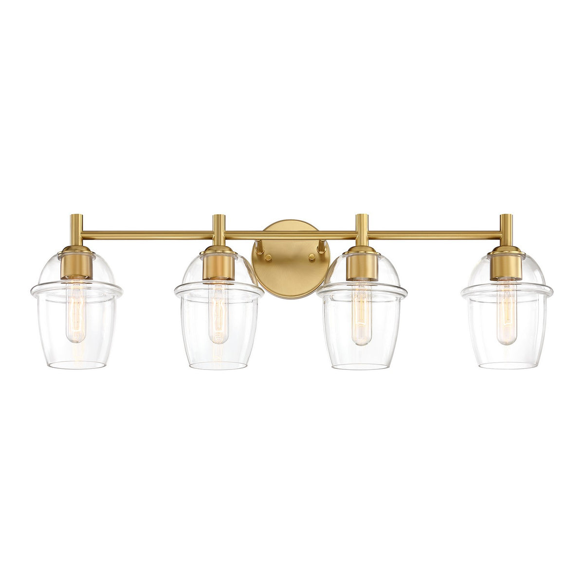 Summer Jazz Four Light Vanity in Brushed Gold