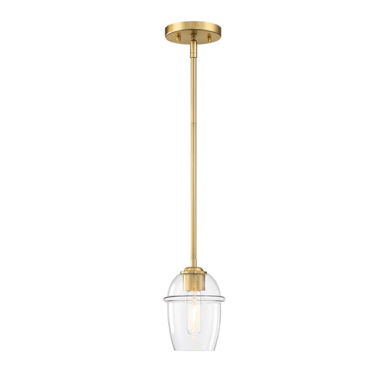 Summer Jazz One Light Pendant in Brushed Gold