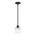 Summer Jazz One Light Pendant in Matte Black