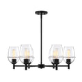 Summer Jazz Six Light Chandelier in Matte Black