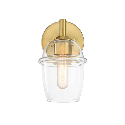 Summer Jazz One Light Wall Sconce in Brushed Gold