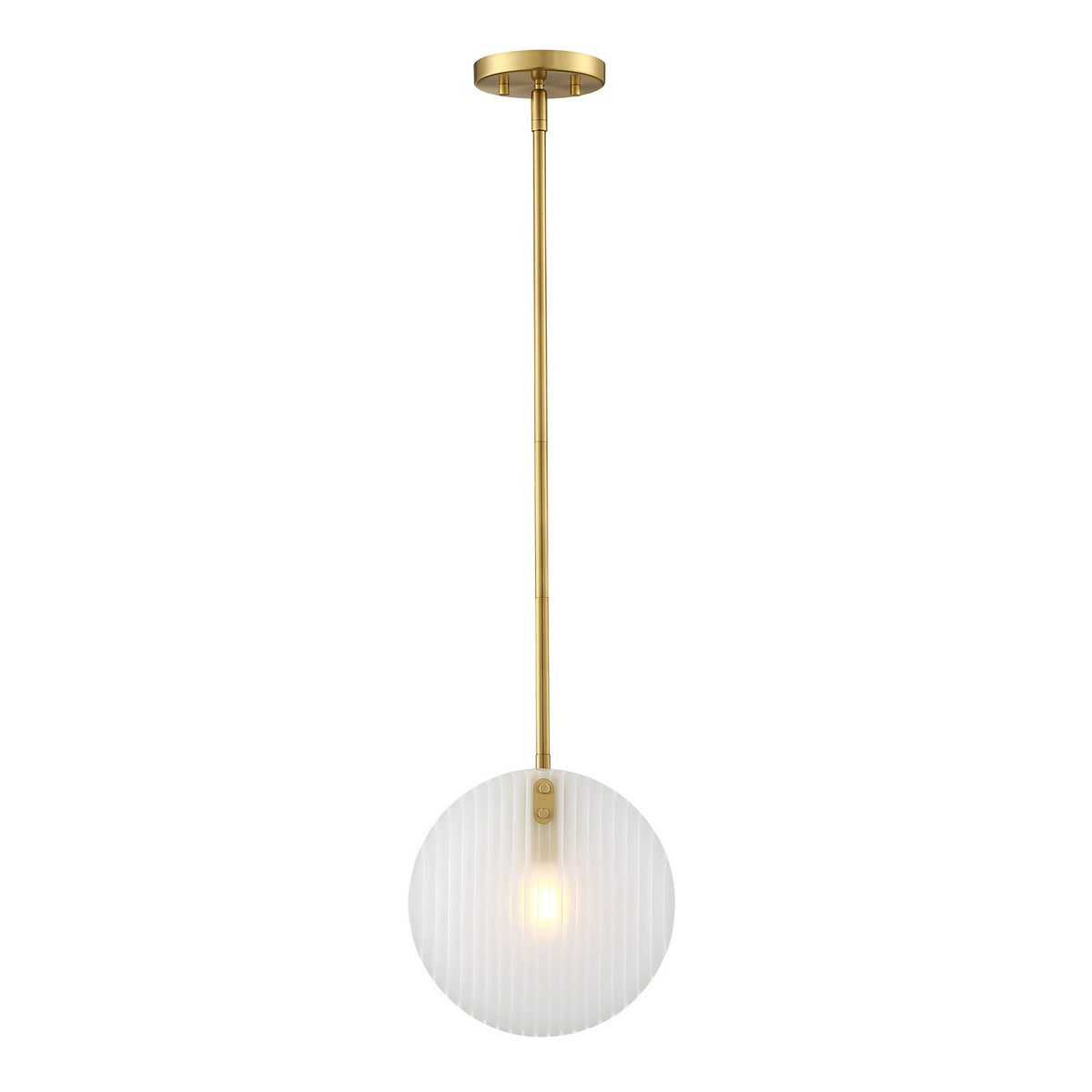 Sky Fall One Light Pendant in Brushed Gold