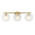 Sky Fall Three Light Vanity in Brushed Gold
