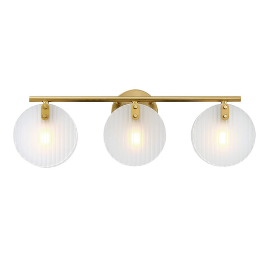 Sky Fall Three Light Vanity in Brushed Gold