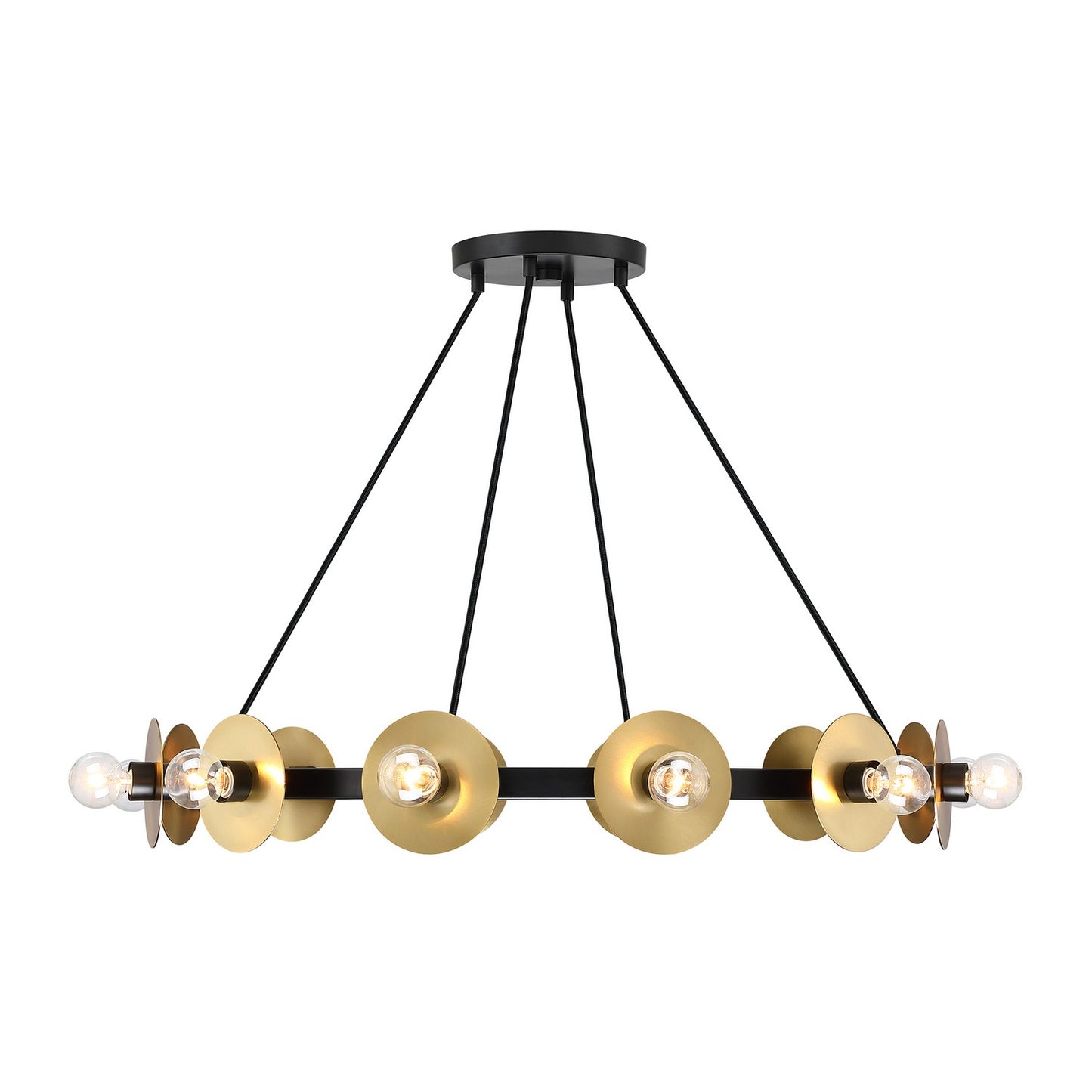 Harmoni 12 Light Chandelier in Matte Black
