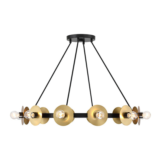 Harmoni 12 Light Chandelier in Matte Black