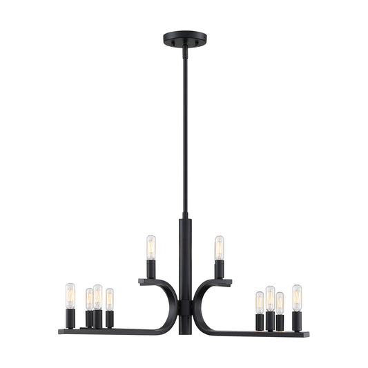 Skye 12 Light Chandelier in Matte Black
