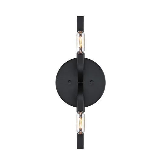Skye Two Light Wall Sconce in Matte Black