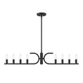 Skye Eight Light Island Pendant in Matte Black