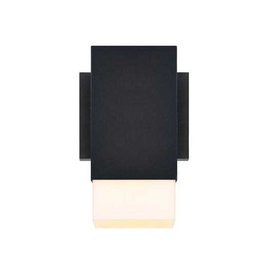 Willowsong One Light Outdoor Wall Sconce in Black