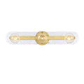 Demi Three Light Vanity in Brushed Gold