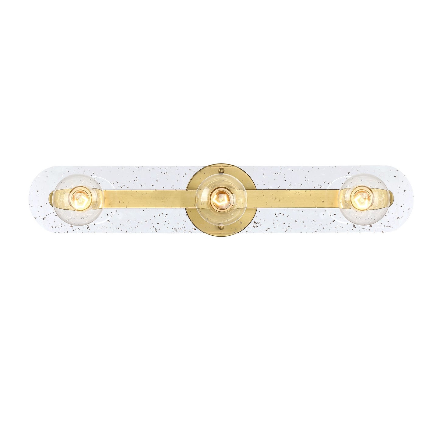 Demi Three Light Vanity in Brushed Gold