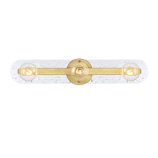 Demi Three Light Vanity in Brushed Gold
