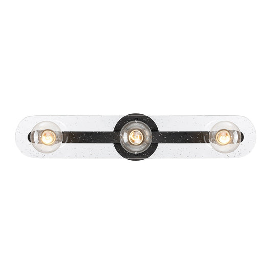 Demi Three Light Vanity in Matte Black