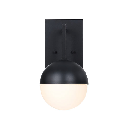 Pineview One Light Outdoor Wall Sconce in Black