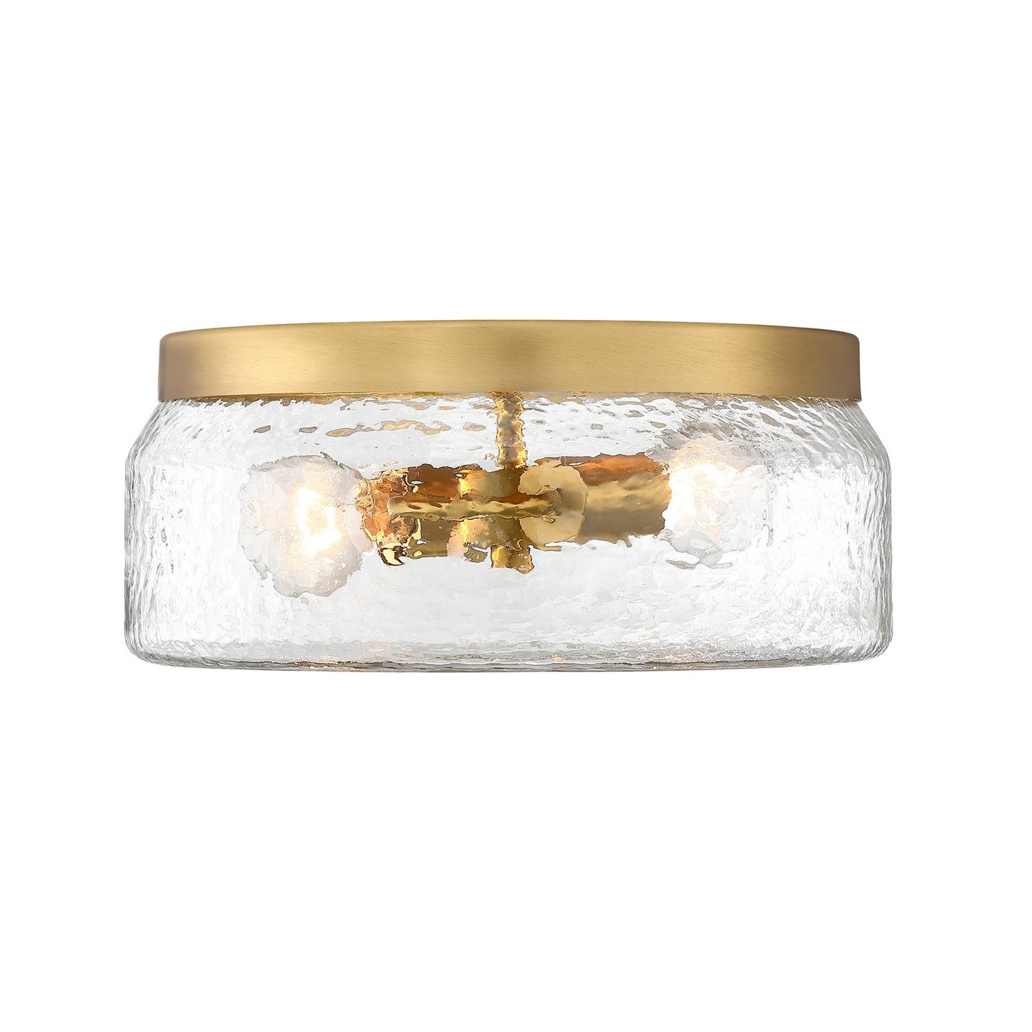 Rose Marie Two Light Island Pendant in Brushed Gold