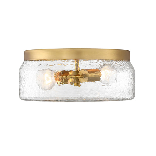 Rose Marie Two Light Island Pendant in Brushed Gold