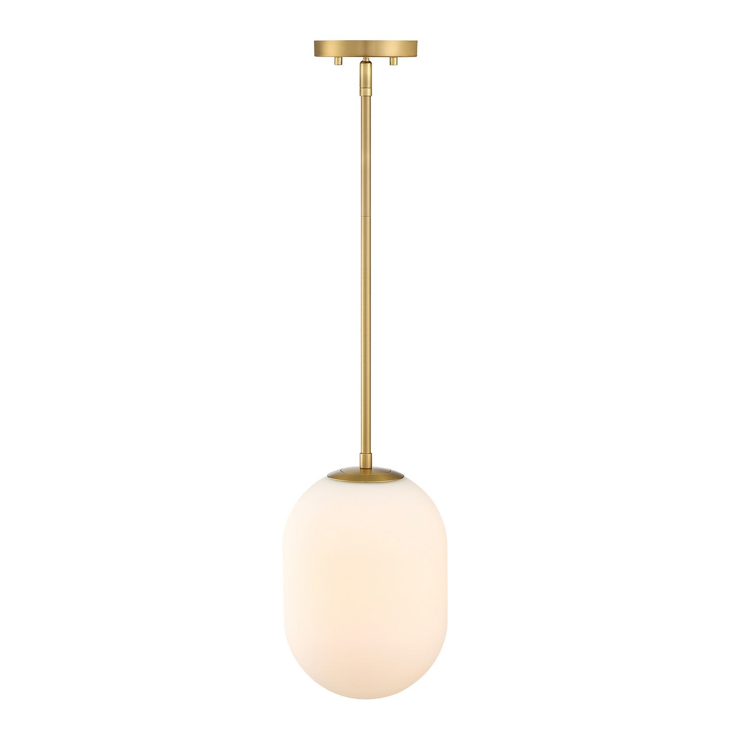 Noor One Light Pendant in Brushed Gold