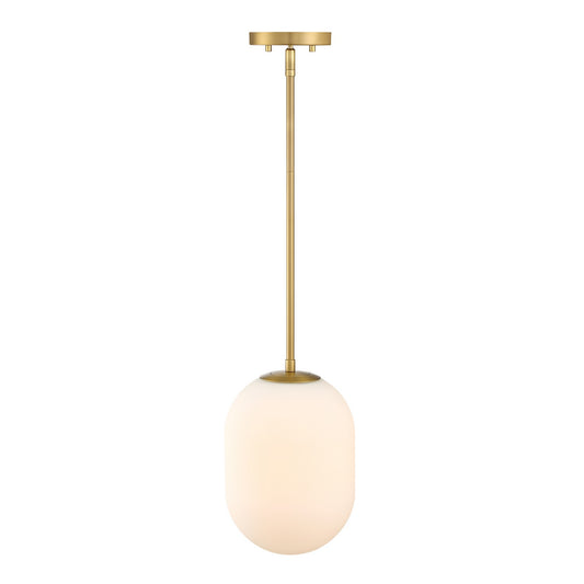 Noor One Light Pendant in Brushed Gold
