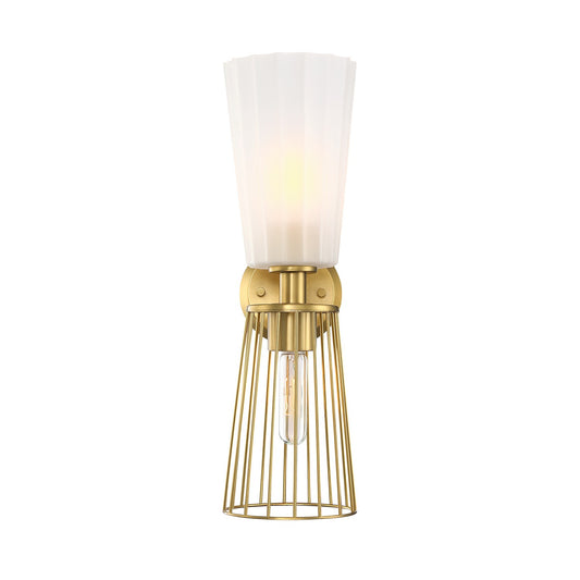Liana Two Light Wall Sconce in Brushed Gold