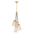 Liana Four Light Chandelier in Brushed Gold