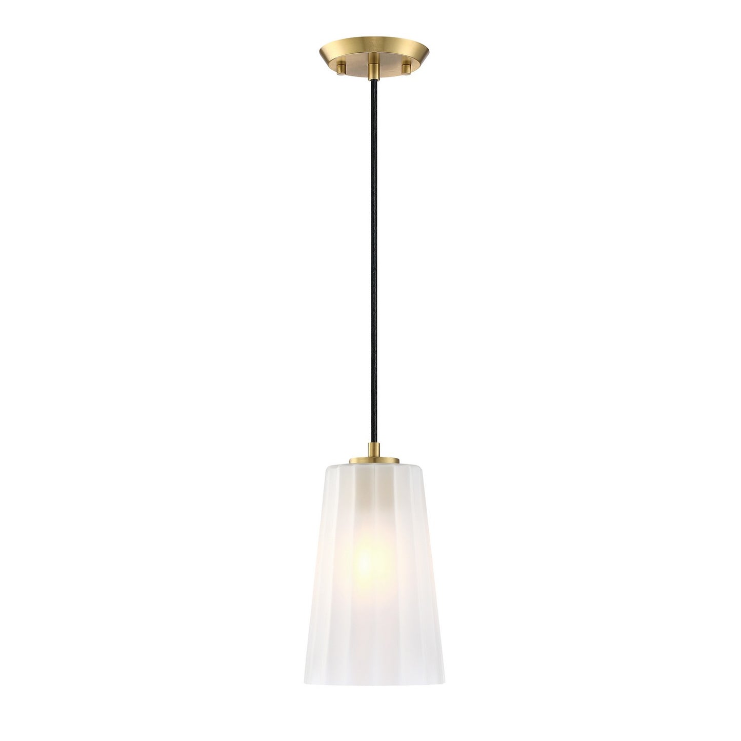 Liana One Light Pendant in Brushed Gold