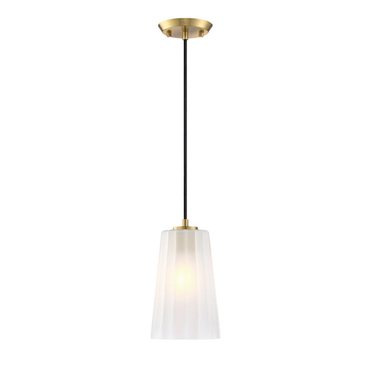 Liana One Light Pendant in Brushed Gold