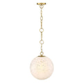 Wine Flower One Light Pendant in Brushed Gold