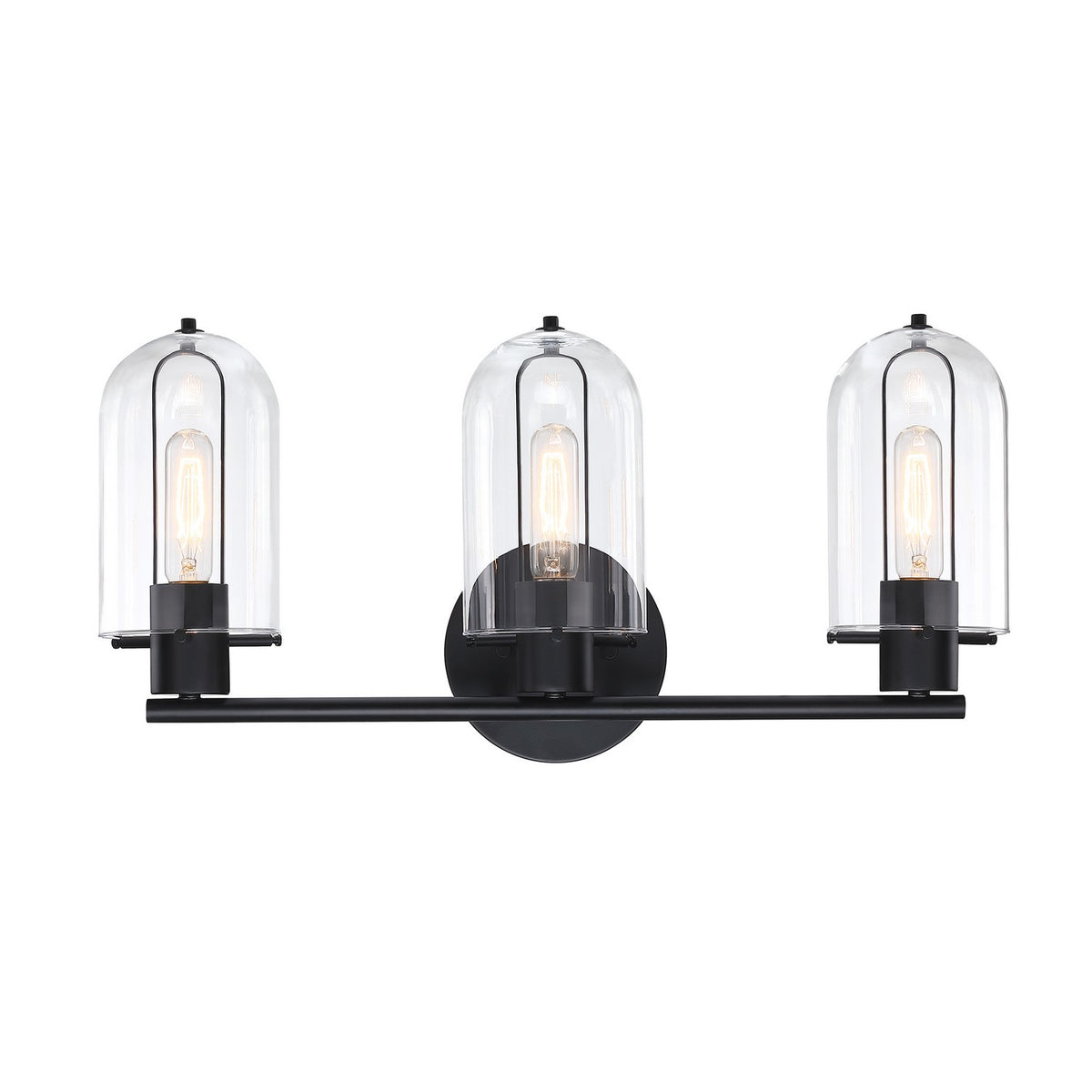 Skylar Three Light Vanity in Matte Black