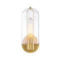 Skylar One Light Wall Sconce in Brushed Gold