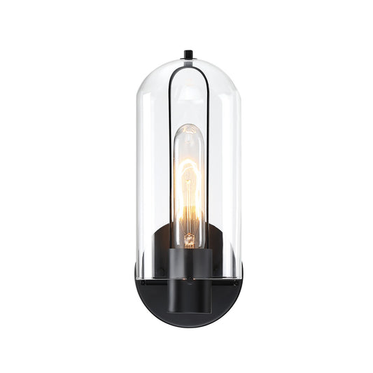 Skylar One Light Wall Sconce in Matte Black