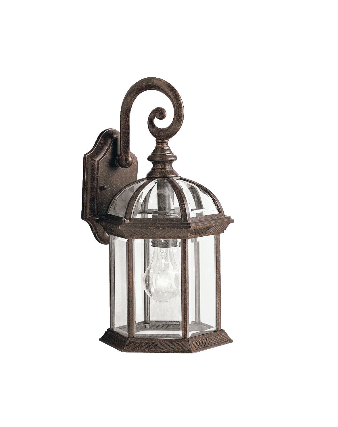 Barrie One Light Outdoor Wall Mount in Tannery Bronze