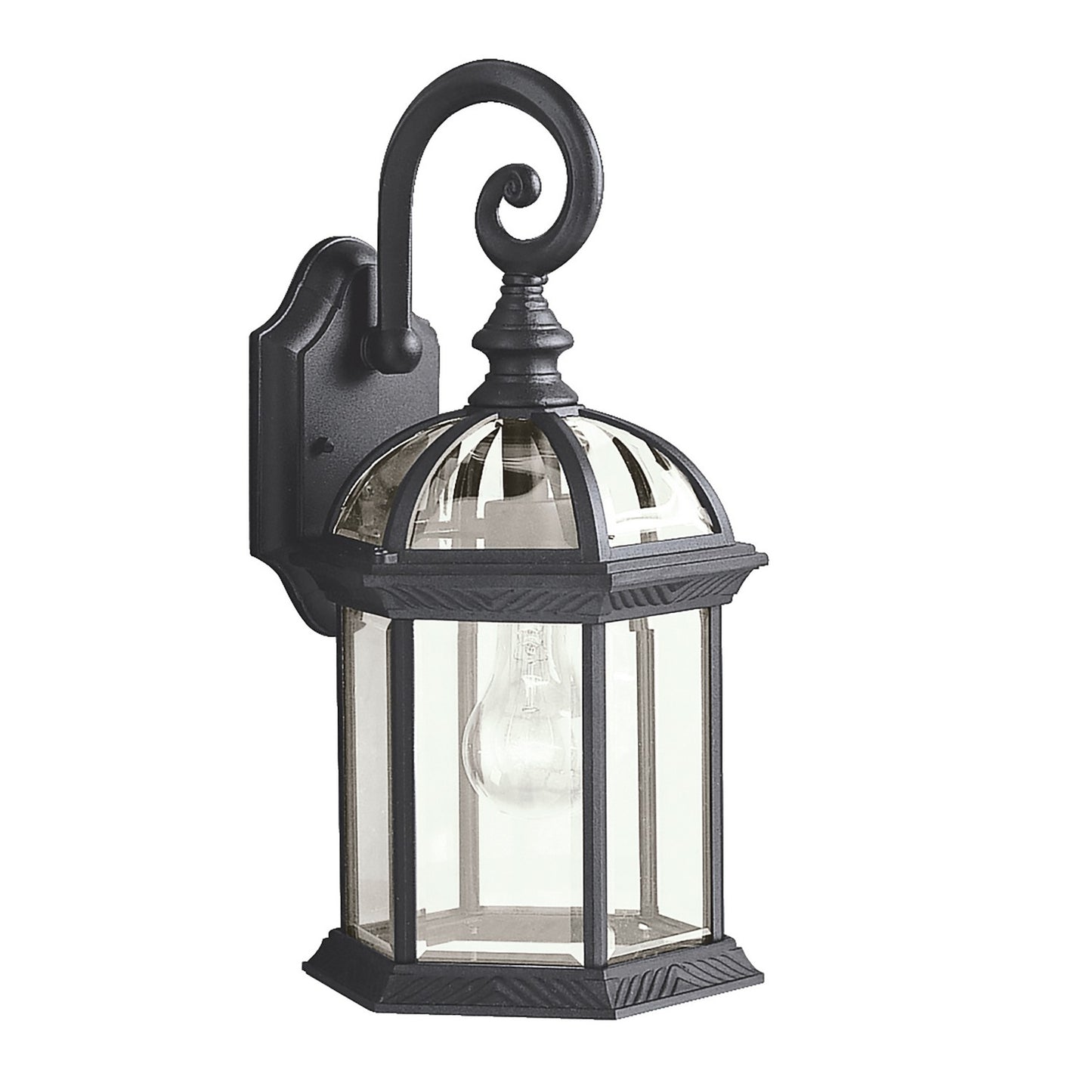 Barrie One Light Outdoor Wall Mount in Black