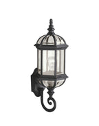 Barrie One Light Outdoor Wall Mount in Black