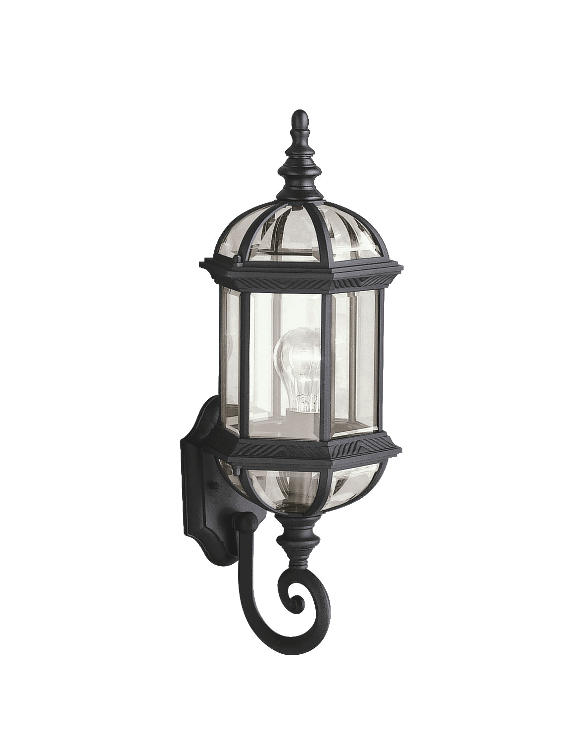 Barrie One Light Outdoor Wall Mount in Black
