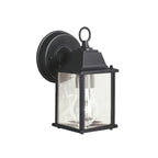 Barrie One Light Outdoor Wall Mount in Black