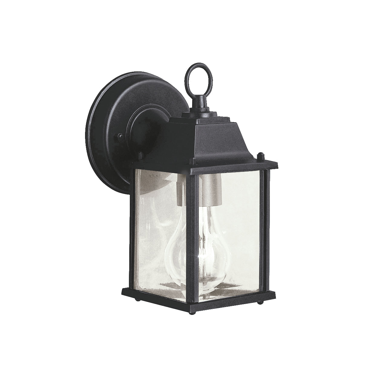 Barrie One Light Outdoor Wall Mount in Black