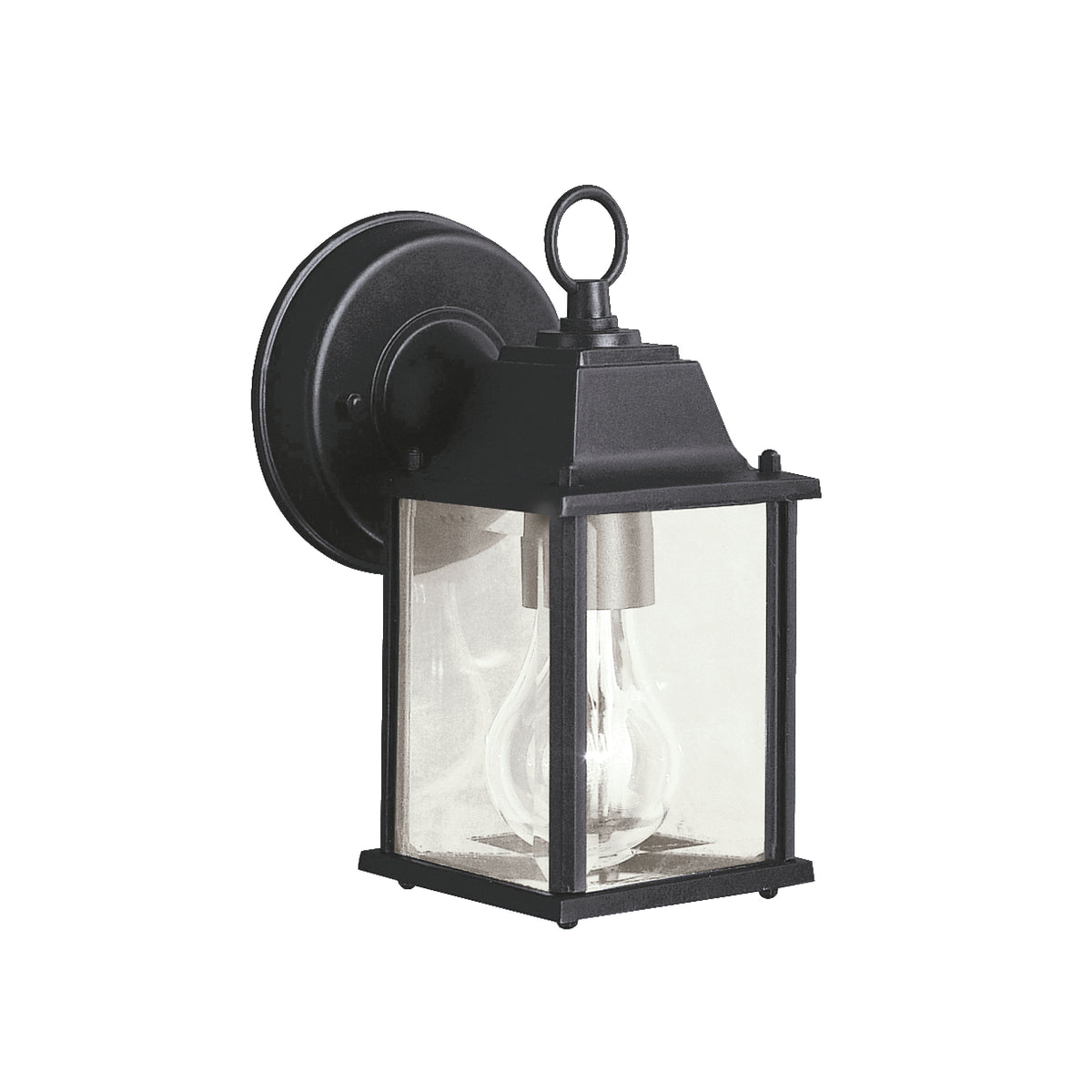 Barrie One Light Outdoor Wall Mount in Black