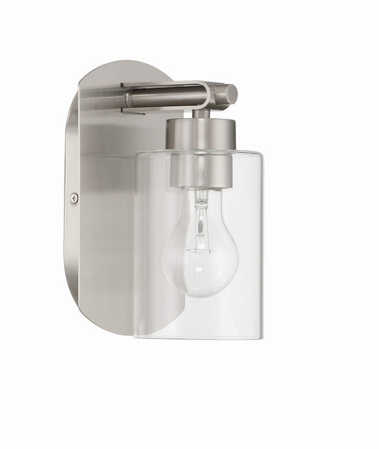 Hendrix One Light Wall Sconce in Brushed Polished Nickel