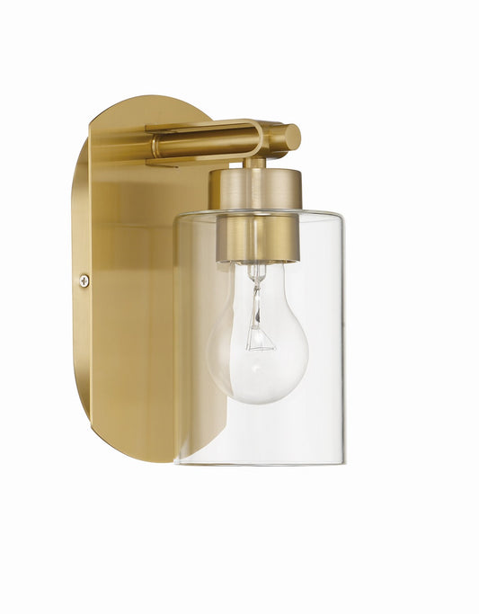 Hendrix One Light Wall Sconce in Satin Brass