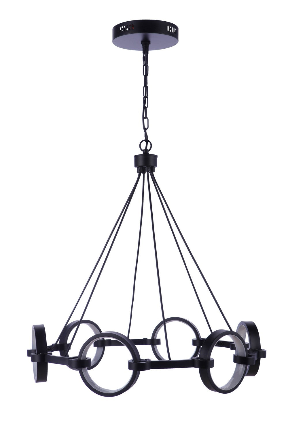 Context LED Chandelier in Flat Black