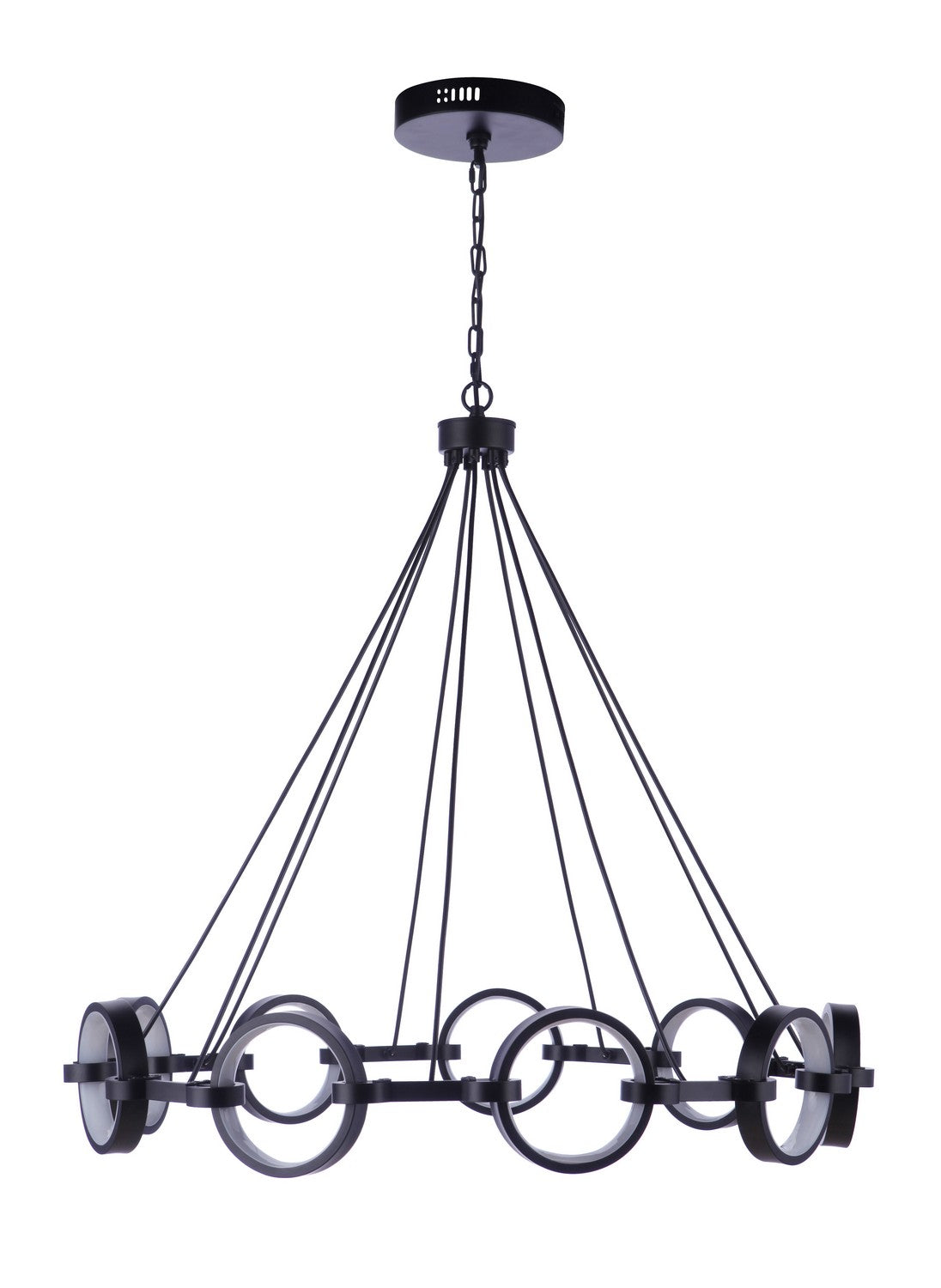 Context LED Chandelier in Flat Black