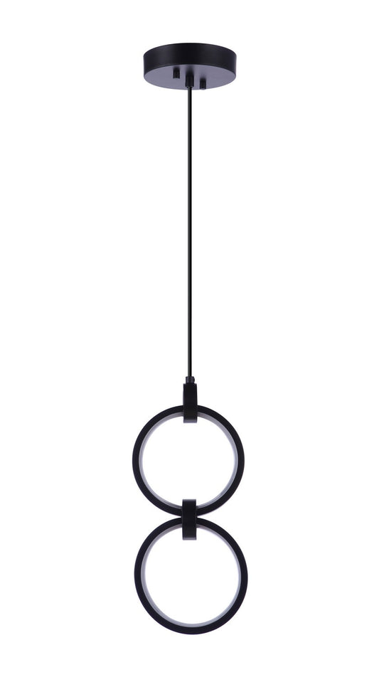 Context LED Pendant in Flat Black