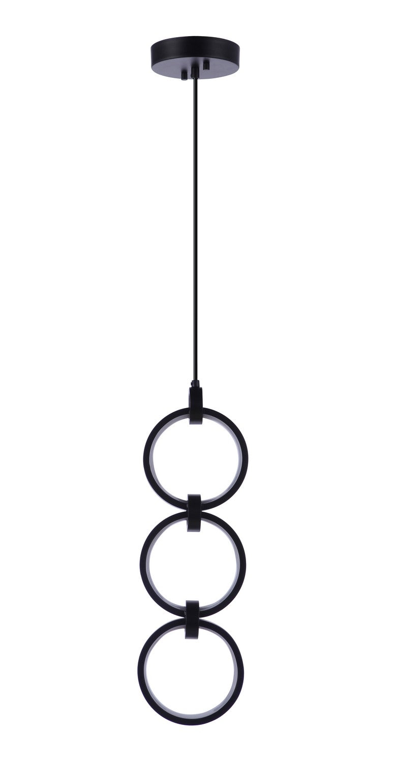 Context LED Pendant in Flat Black