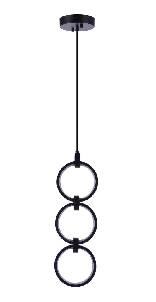 Context LED Pendant in Flat Black