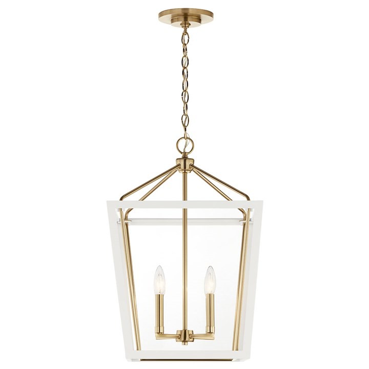 Delvin Four Light Foyer Pendant in Champagne Bronze