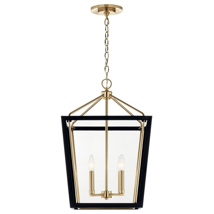 Delvin Four Light Foyer Pendant in Champagne Bronze