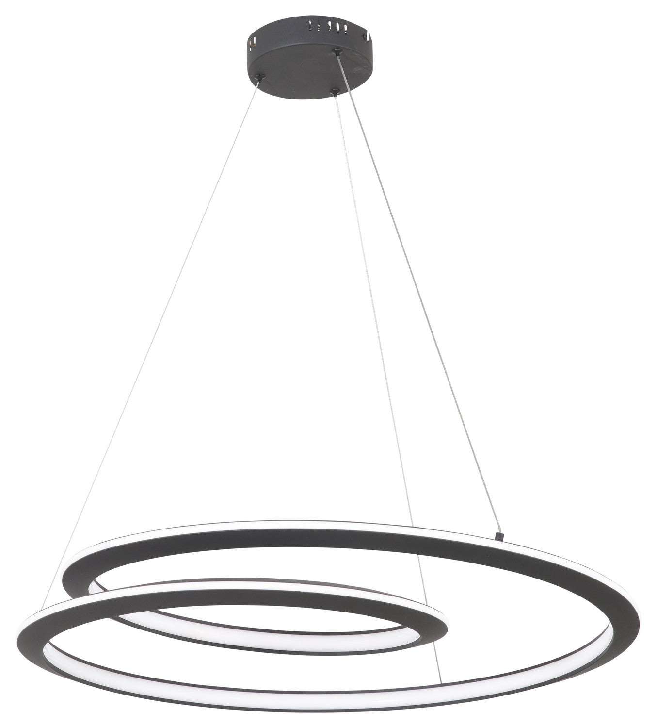 Infinite LED Pendant in Sand Coal Black